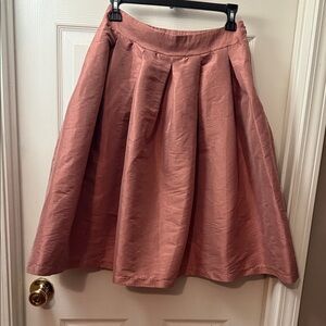 Haute Monde Dusty Rose Midi Skirt